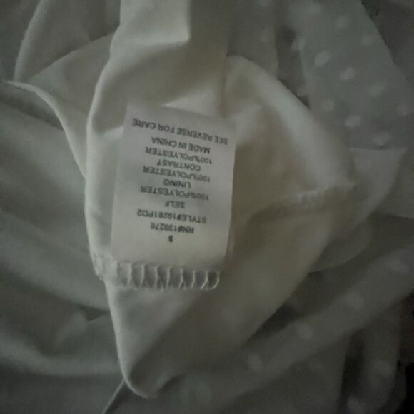 DANIEL RAINN Stitch Fix White Blouse SM Sheer Boho Ditzy Fairy Cottage Beachy - Picture 12 of 12